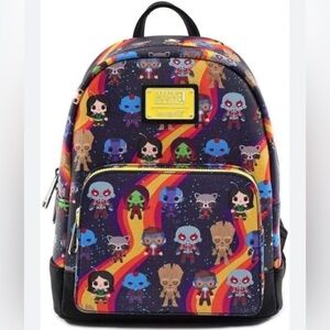 Loungefly Marvel Guardians of the Galaxy AOP Mini Backpack.
